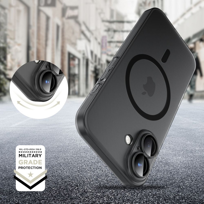 ETUI TECH-PROTECT MAGSLIM MAGSAFE IPHONE 16 MATTE/BLACK