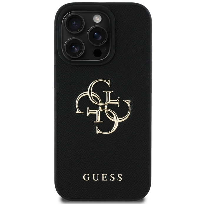 Etui Guess Grained Big 4G Logo Small      Classic Logo do iPhone 16 Pro Max czarny