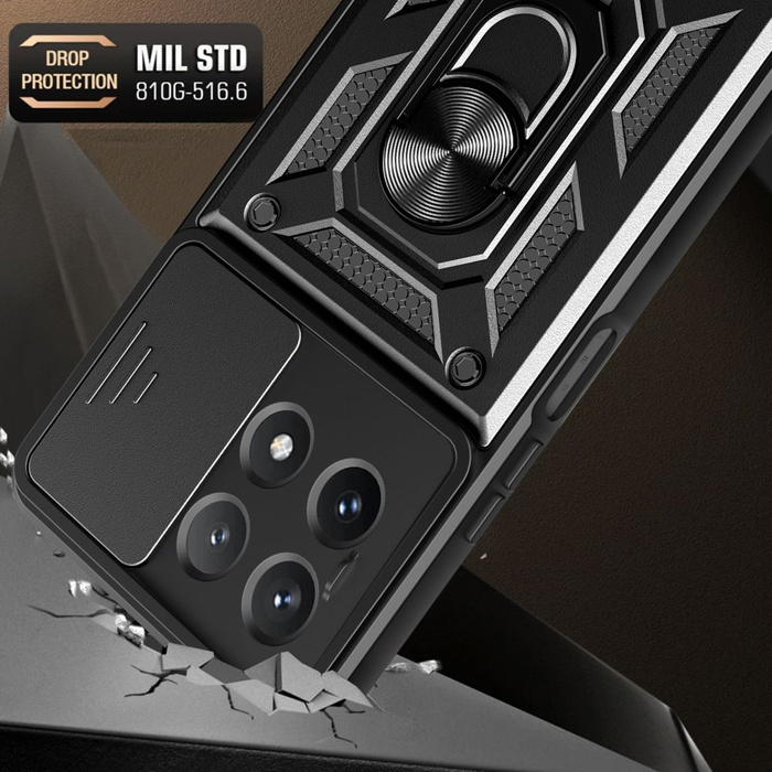 Etui Tech-protect Camshield Pro Xiaomi Poco X6 Pro 5g Black Case