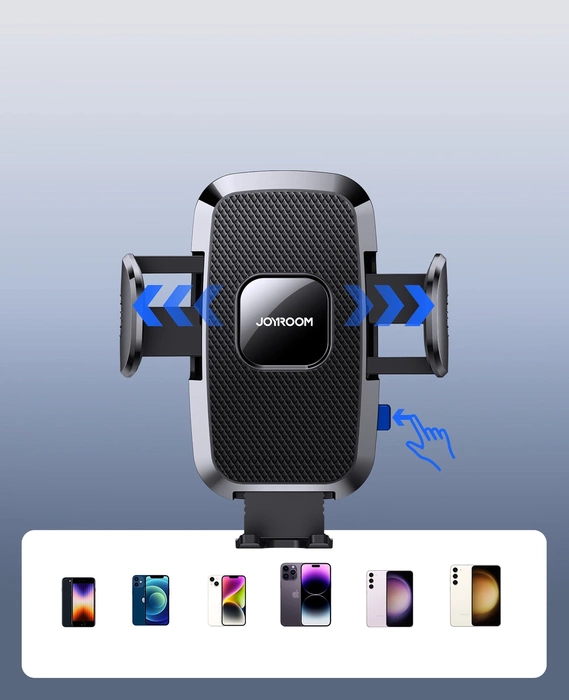 Joyroom samochodowy uchwyt mechaniczny do telefonu na kokpit deskę rozdzielczą czarny (JR-ZS259)