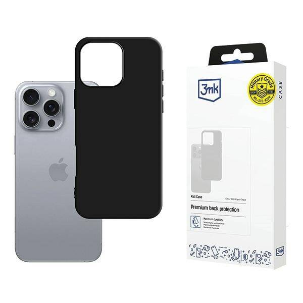 Etui 3MK Matt Case iPhone 16 Pro Max 6.9" czarny/black