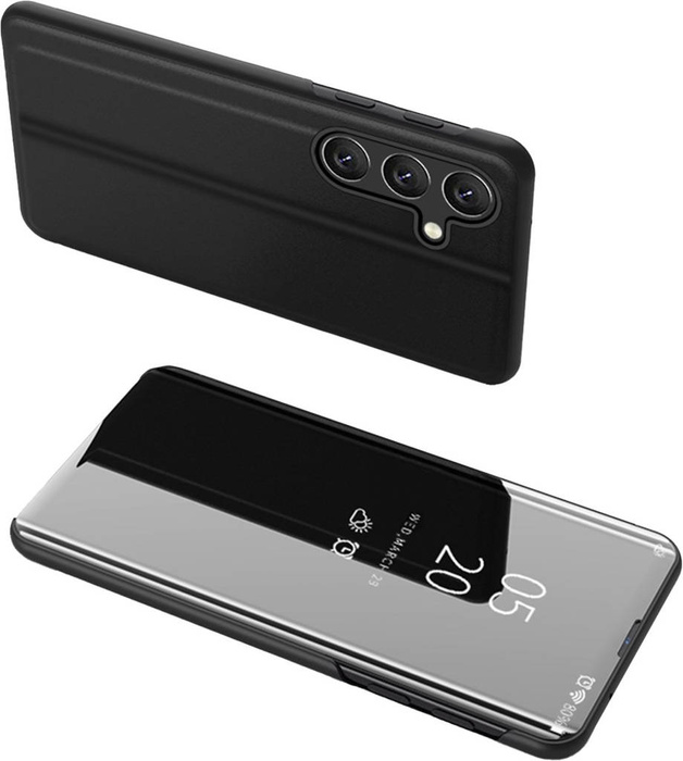 Etui Clear View Case etui do Samsung Galaxy A24 4G pokrowiec z klapką czarne Case