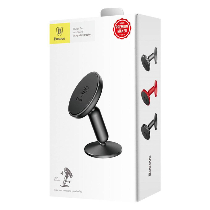 [PO ZWROCIE] Baseus Bullet An On-board magnetyczny uchwyt samochodowy na deskę rozdzielczą czarny (SUYZD-01)