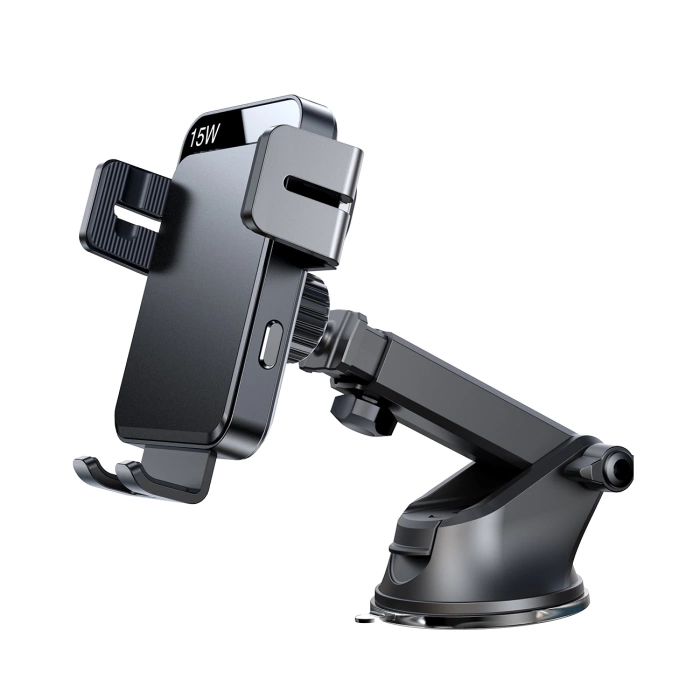 Uchwyt Joyroom JR-ZS219 elektryczny z ładowarką indukcyjną 15W na deskę rozdzielczą - czarny