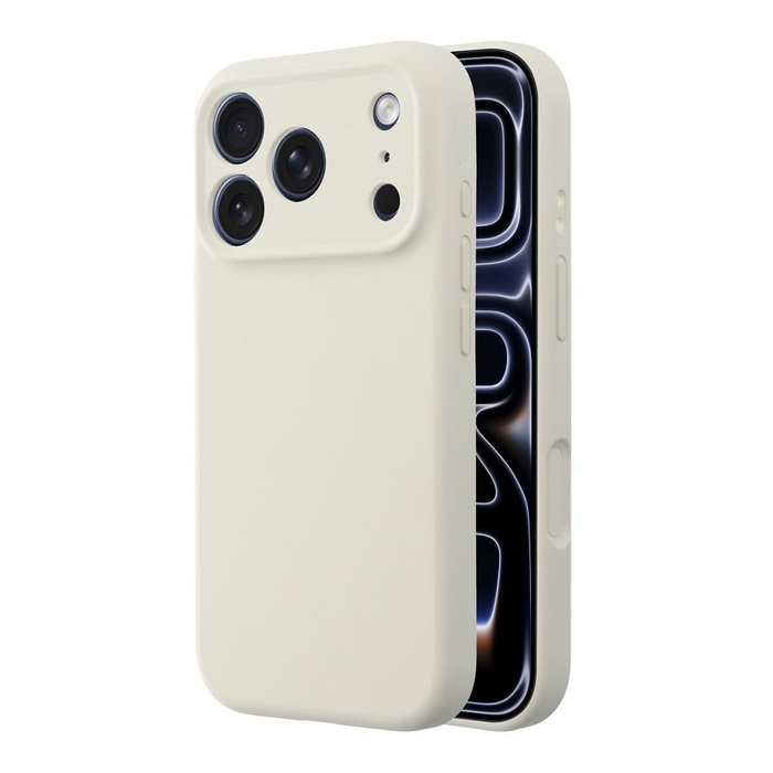 Etui na iPhone 17 Forcell F-Protect Rubber Premium zgodny z MagSafe antique white 0INT