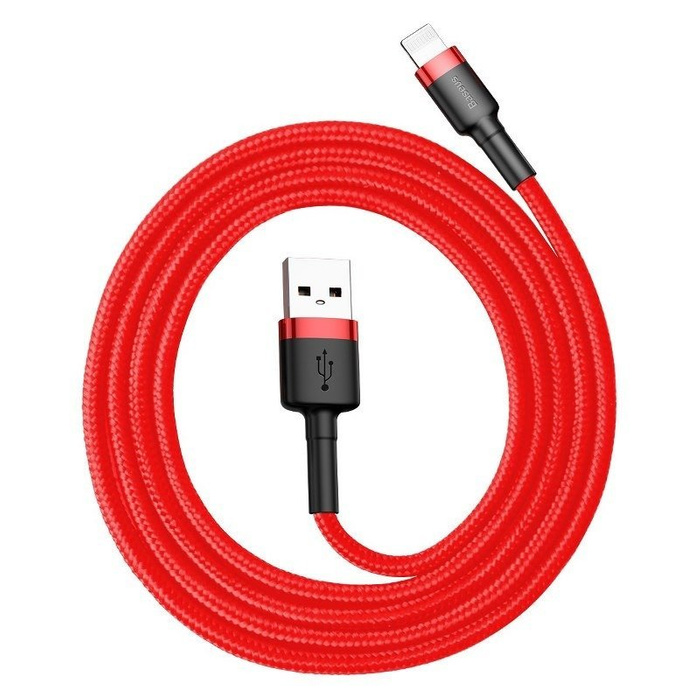 Kabel BASEUS Lightning USB Cafule 2.4A 1m czerwony