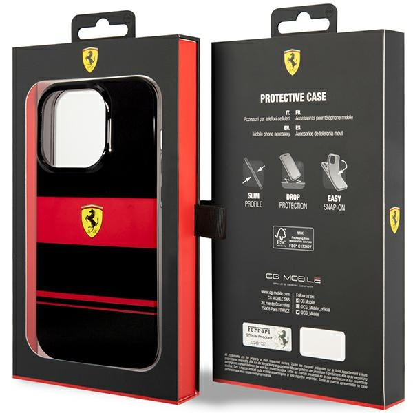 Etui Ferrari FEHMP14LUCOK iPhone 14 Pro 6,1" czarny/black hardcase IMD Combi Magsafe Case