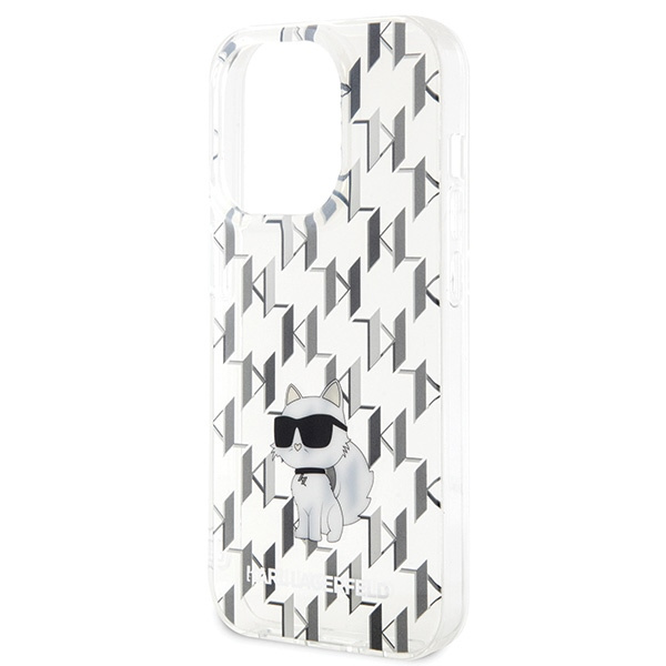 Etui Karl Lagerfeld KLHCP15LHNCMKLT iPhone 15 Pro 6.1" transparent hardcase Monogram Choupette Case