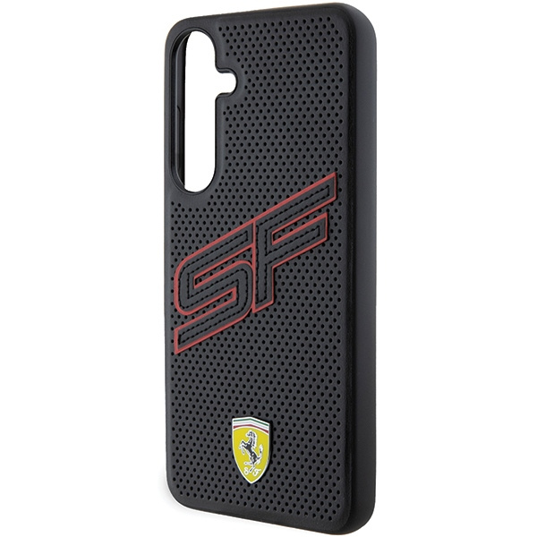 Etui Ferrari FEHCS24SPINK Samsung Galaxy S24 S921 czarny/black hardcase Big SF Perforated Case