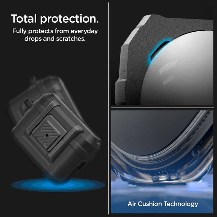 ETUI SPIGEN LOCK FIT AIRPODS PRO 1 / 2 MATTE BLACK