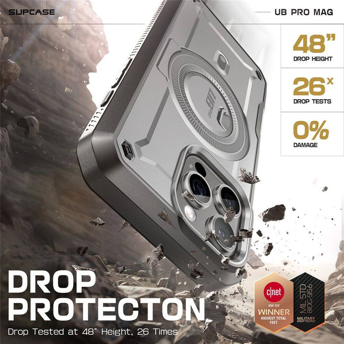 ETUI SUPCASE UB PRO MAG MAGSAFE IPHONE 16 PRO TIGREY