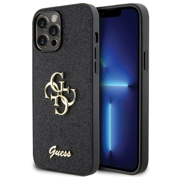 Etui Guess GUHCP13XHG4SGK iPhone 13 Pro Max 6.7" czarny/black hardcase Glitter Script Big 4G Case