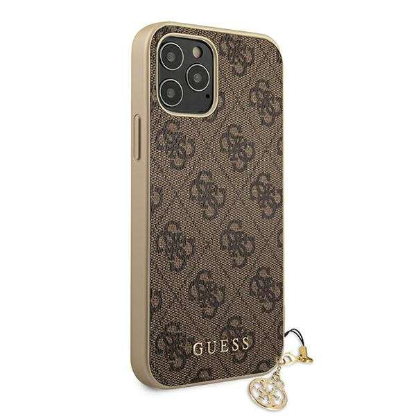 Etui GUESS Apple iPhone 12 Pro Max 4G Charms Collection Brązowy Hardcase 