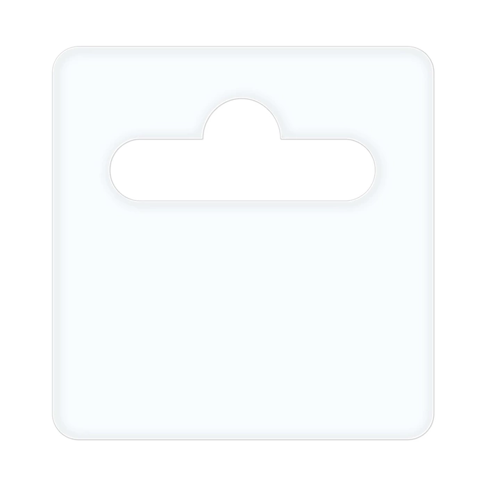 Eurozawieszka 50x50 mm premium z klejem kauczukowym 1000 szt./rolka (folia 0,35 mm)