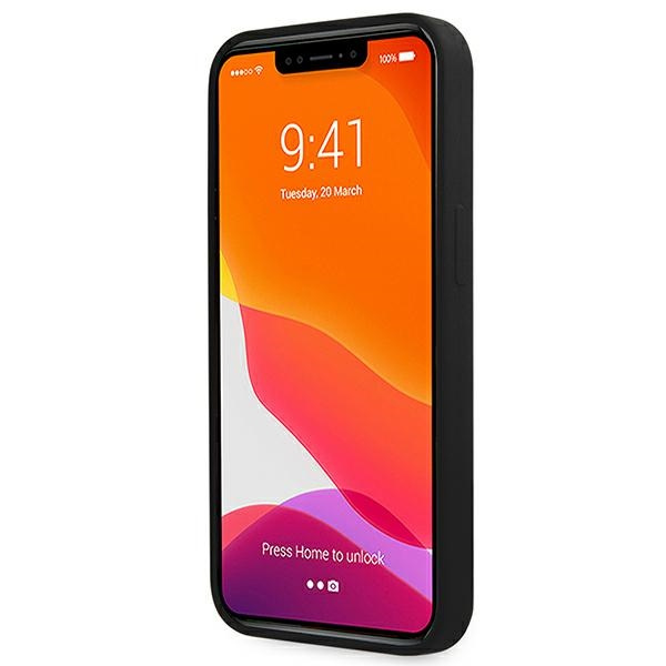 Etui GUESS Apple iPhone 13 Pro Max Silicone Script Gold Logo Czarny Hardcase