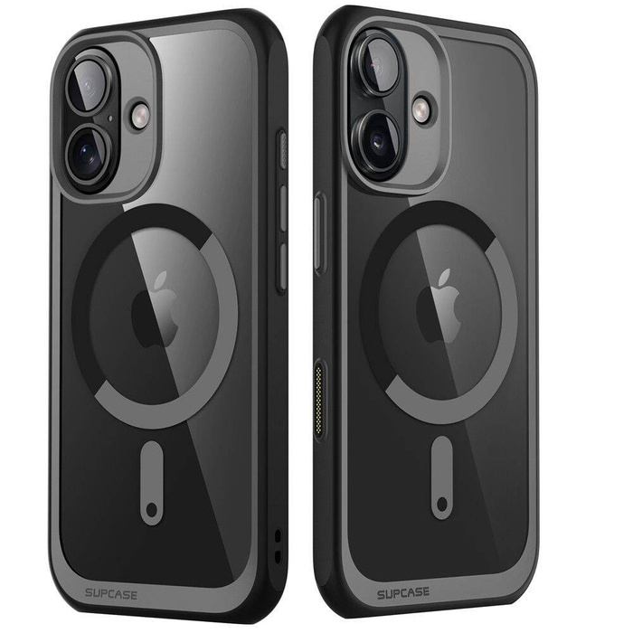 ETUI SUPCASE UB MAG MAGSAFE IPHONE 16 BLACK