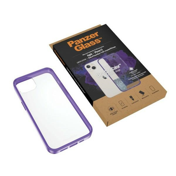 PanzerGlass ClearCase iPhone 13 6.1" Antibacterial Military grade Grape 0332