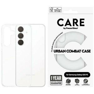 Etui CARE by PanzerGlass Flagship Urban Combat do Samsung Galaxy S25 FE przezroczysty