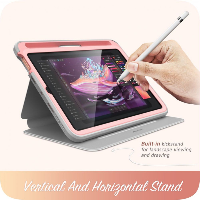 Etui SUPCASE Apple iPad Mini 6 2021 Cosmo Marble Różowy Case 