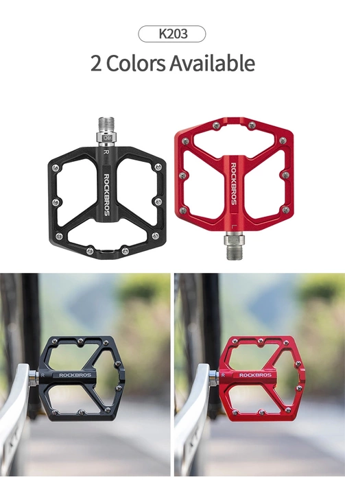 Zestaw pedałów rowerowych Rockbros K203-BK - czarny