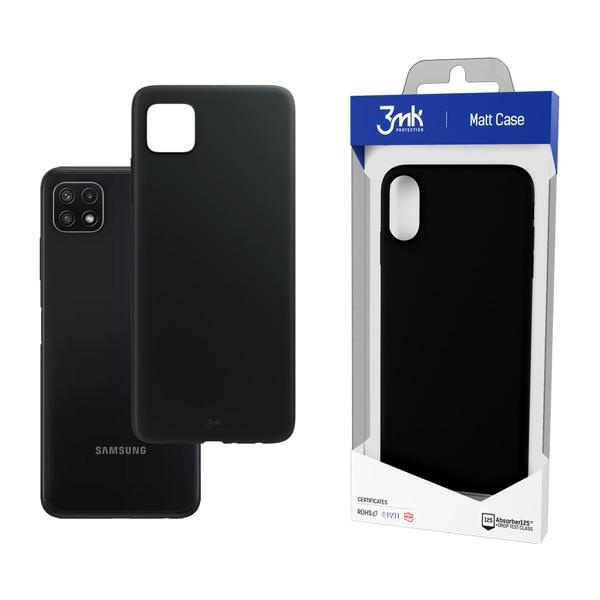 Etui 3MK Samsung Galaxy A22 5G Matt Czarny Case