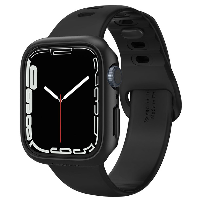 Etui SPIGEN Thin Fit Apple Watch 6 7 8 9 45mm Czarne