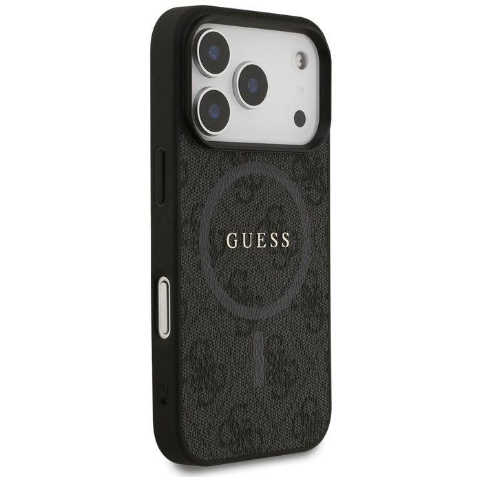Etui Guess 4G Ring Classic Logo MagSafe  do iPhone 17 Pro czarny