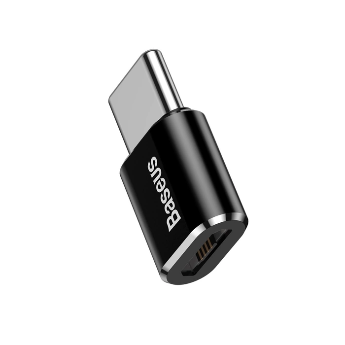 Adapter BASEUS Micro USB Do USB Type-C Czarny