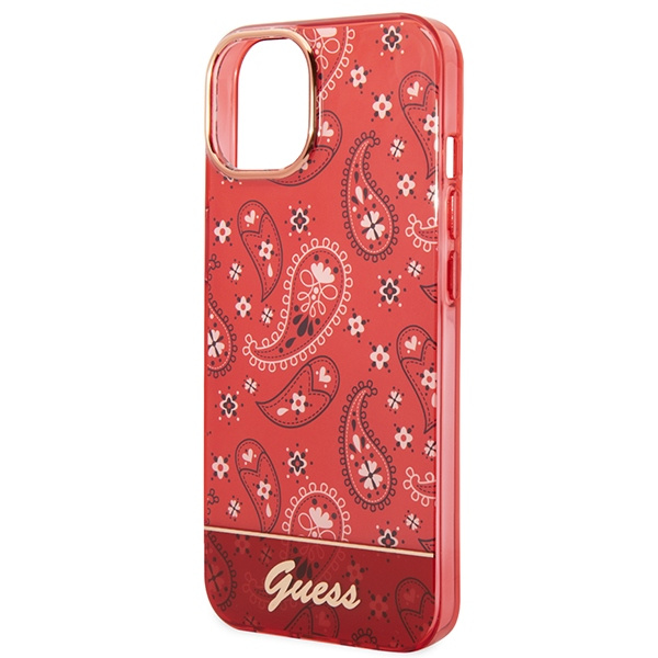 Etui GUESS Apple iPhone 14 Plus Bandana Paisley Czerwony Hardcase