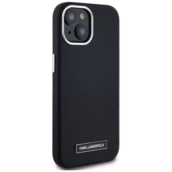 Etui Karl Lagerfeld  FW Metal Plate      MagSafe do iPhone 15 czarny