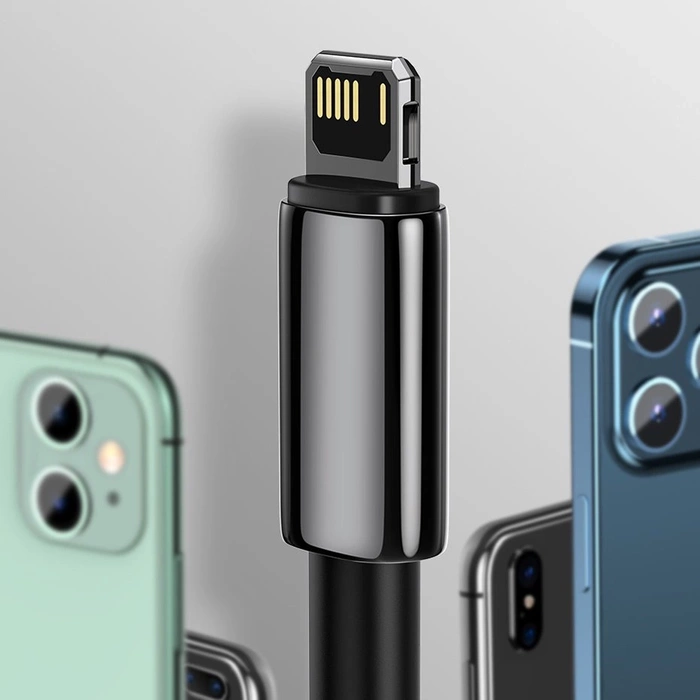 [PO ZWROCIE] Baseus Tungsten kabel USB - Lightning 2,4 A 2 m czarny (CALWJ-A01)