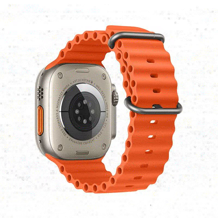 Pasek do Apple Watch Forcell F-Design FA12 dziurki silikon 42 / 44 / 45 / 49 mm pomarańczowy