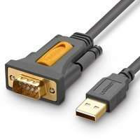 Ugreen kabel przejściówka adapter USB - RS-232 (męski) 2 m czarny (CR104 20222)