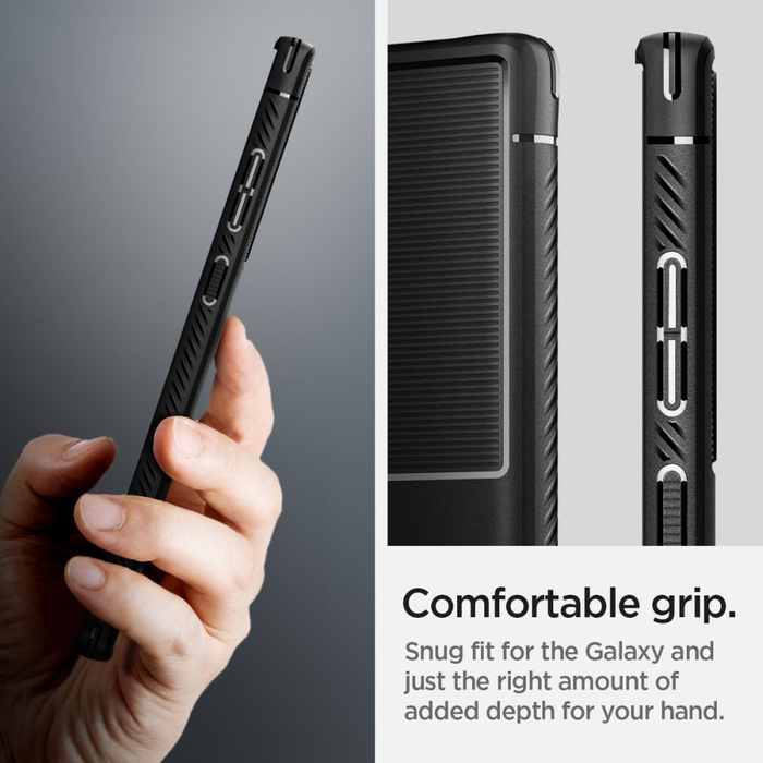 ETUI SPIGEN S22 ULTRA Rugged Armor Matte Black Case