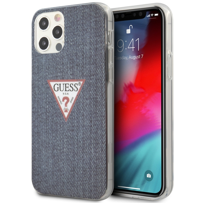 Etui GUESS Apple iPhone 12 Pro Max Jeans Collection Granatowy Hardcase