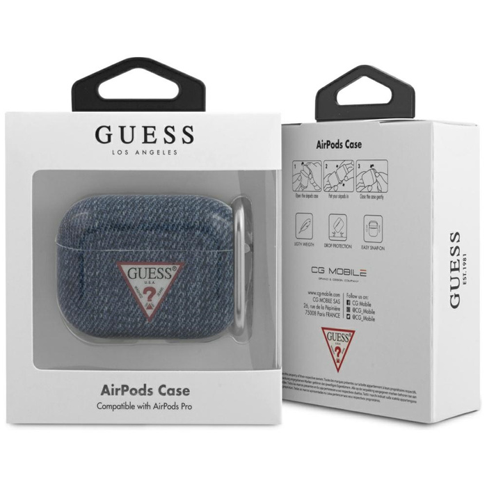 Etui GUESS Apple AirPods Pro Cover Jeans Collection Granatowy Case