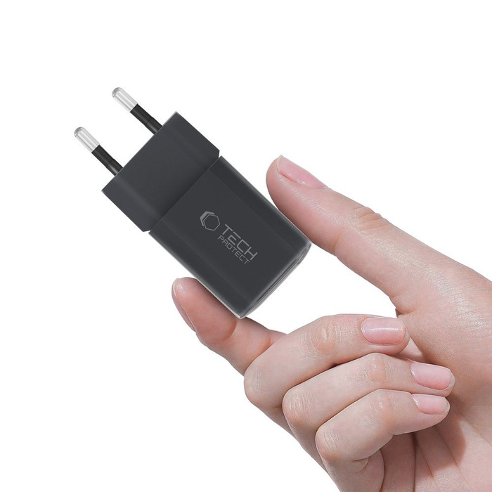 TECH-PROTECT NCM33W 2-PORT NETWORK CHARGER PD33W/QC3.0 BLACK