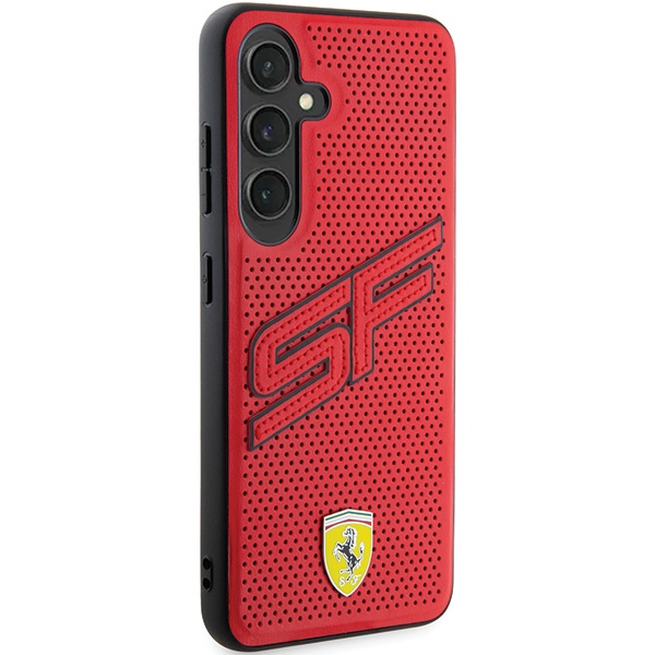 Etui Ferrari FEHCS24MPINR Samsung Galaxy S24+ S926 czerwony/red hardcase Big SF Perforated Case