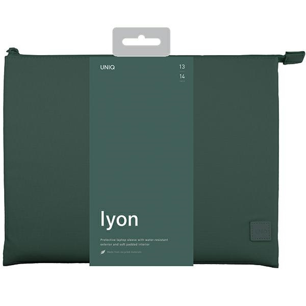 Etui UNIQ etui Lyon laptop Sleeve 14" zielony/forest green Waterproof RPET