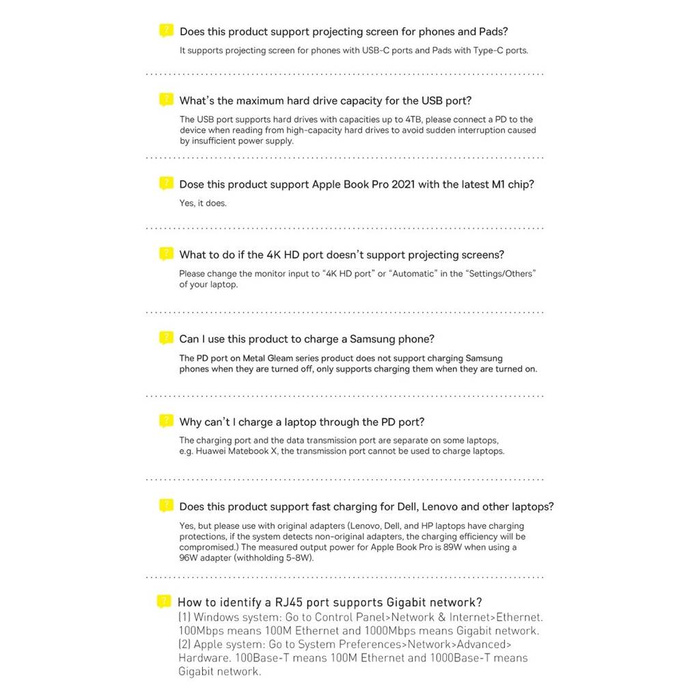 Baseus Metal Gleam Series stacja dokująca HUB 7 w 1 USB Typ C - 2 x HDMI /  3 x USB 3.2 Gen. 1 / 1 x Power Delivery / 1 x RJ-45 Ethernet szary (WKWG040113)