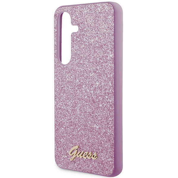 Etui Guess GUHCS24SHGGSHU Samsung Galaxy S24 S921 fioletowy/purple hardcase Glitter Script Case