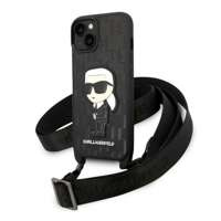 Etui Karl Lagerfeld iPhone 14 Plus 6,7" czarny/black hardcase Monogram Ikonik Patch