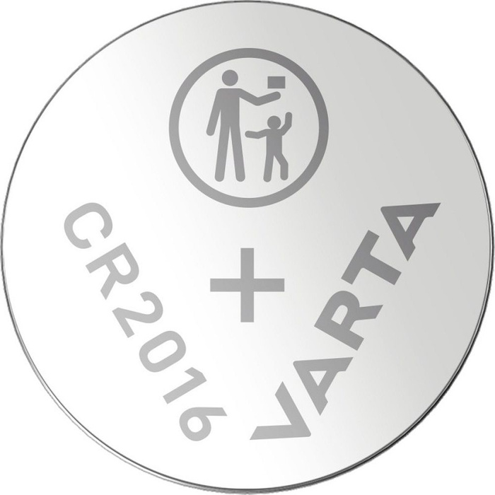 Lithium Button Cell Varta, CR2016, 87mh, 3V, 2-Pack