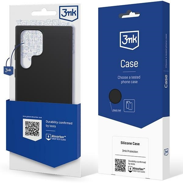 Etui 3MK Silicone Case Samsung Galaxy S23 Ultra S918 Czarny/black Case