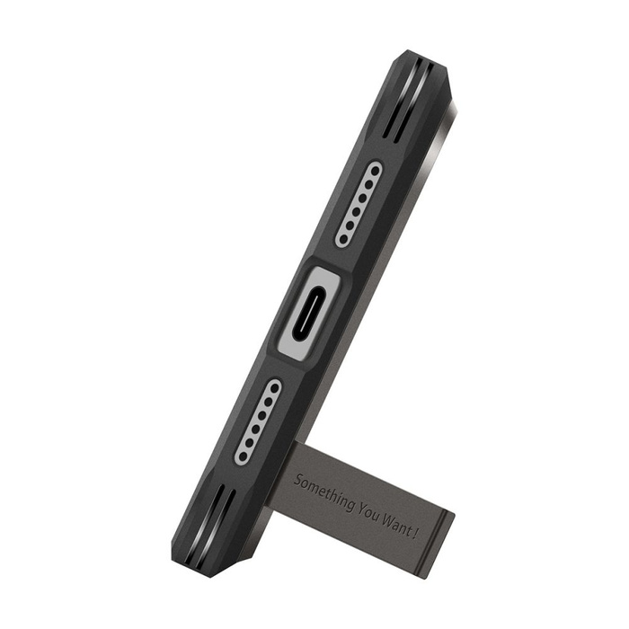 ETUI SPIGEN IPHONE 17 PRO TOUGH ARMOR ”T” MAG MAGSAFE GUNMETAL