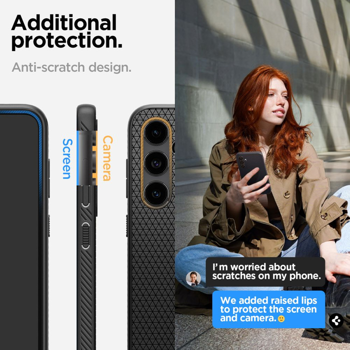 Etui Spigen Liquid Air Galaxy S23 FE Matte Black Case