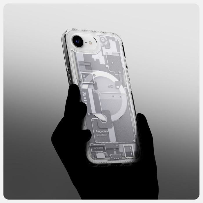 ETUI SPIGEN IPHONE 16E ULTRA HYBRID MAG MAGSAFE ZERO ONE BIAŁE