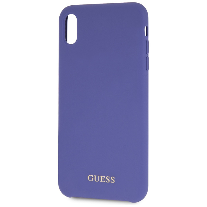 Etui GUESS Apple iPhone Xs Max Silicone Fioletowy Hardcase