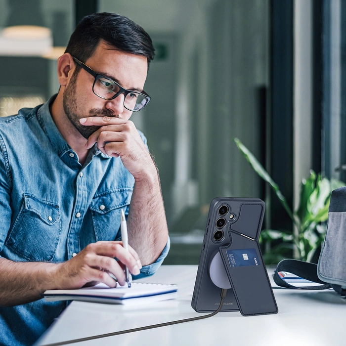 Etui Dux Ducis Rafi ll Mag do Samsung Galaxy S24 Plus - niebieskie