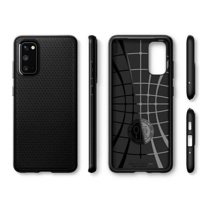 Etui SPIGEN Samsung Galaxy S20 Liquid Air Matte Black Czarne Case
